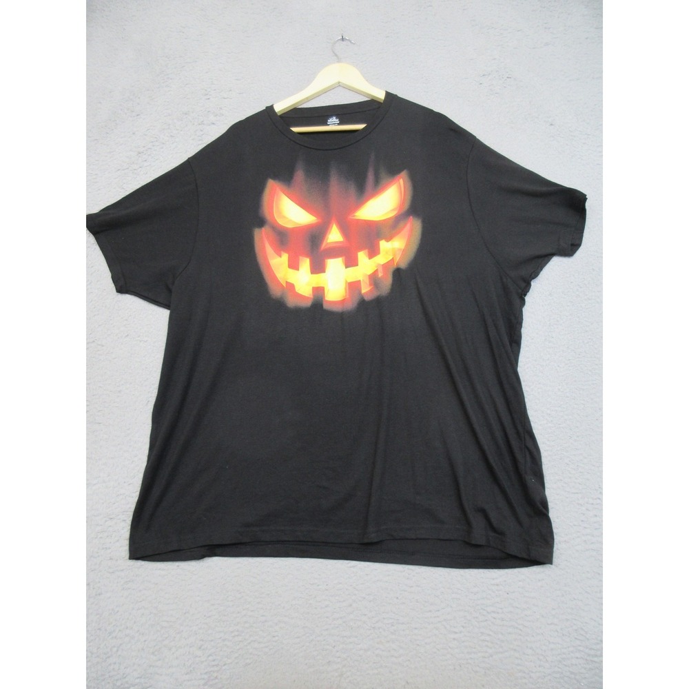 Halloween Jack O Lantern Shirt Mens 3XL Black Pumpkin Spooky Season Graphic Tee